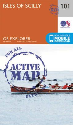 OS Explorer Active Map - Isles of Scilly (101)