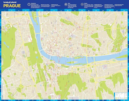 Lonely Planet Prague City Map