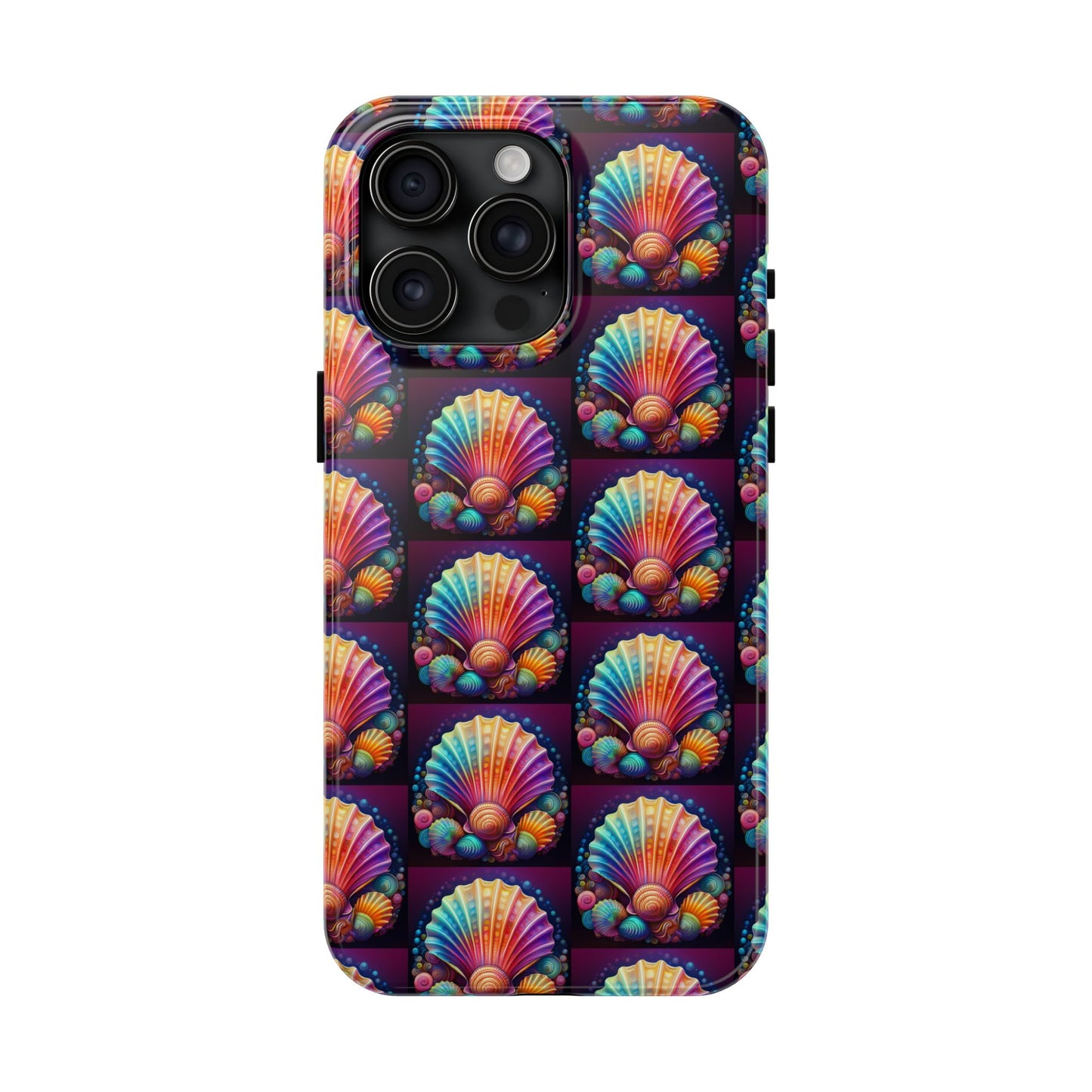 Vibrant Sea Shell Tough Phone Case - Colorful Ocean-Inspired Design