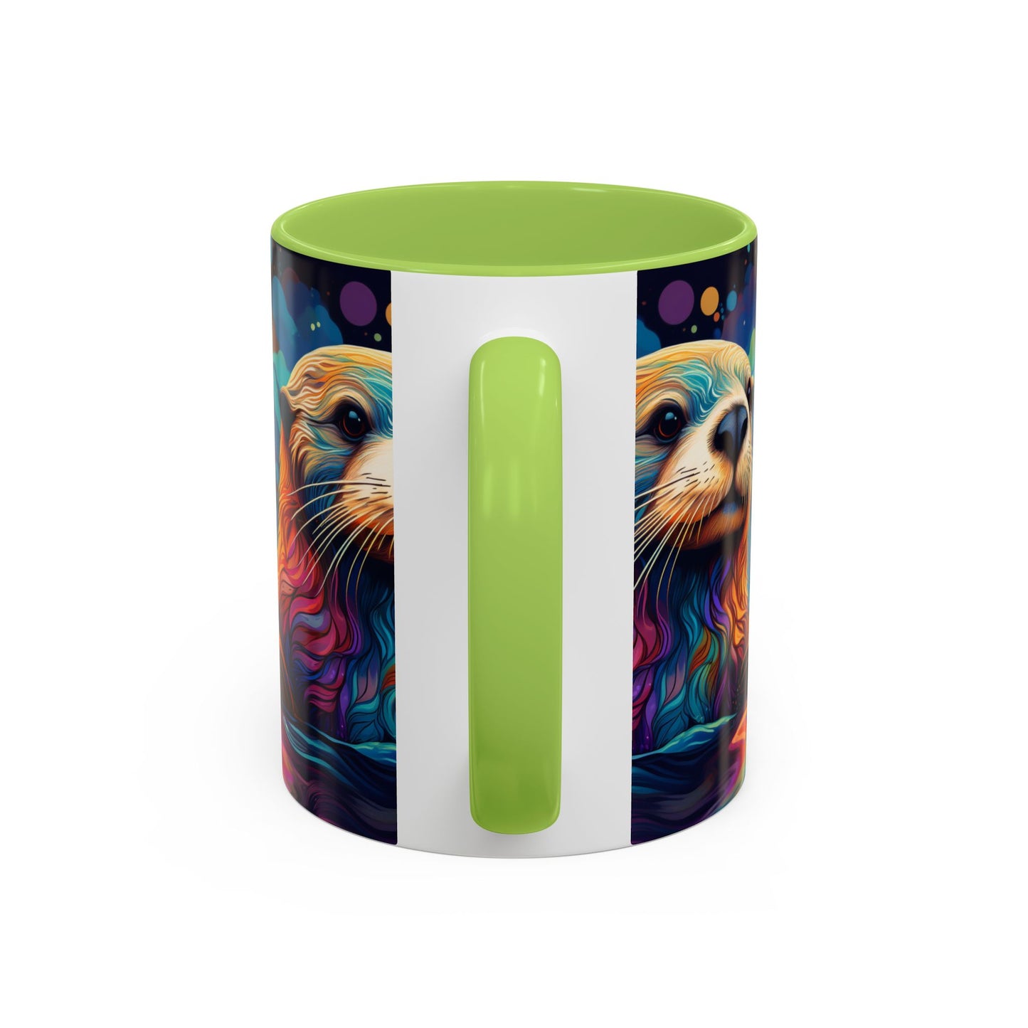 Colorful Otter Accent Coffee Mug