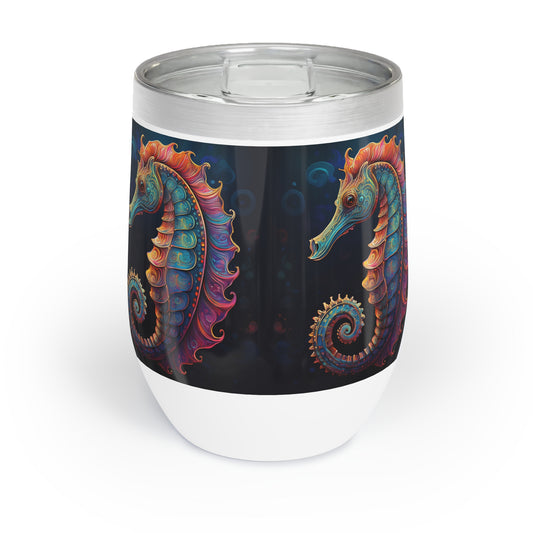 Wine Tumbler - Chill Seahorse