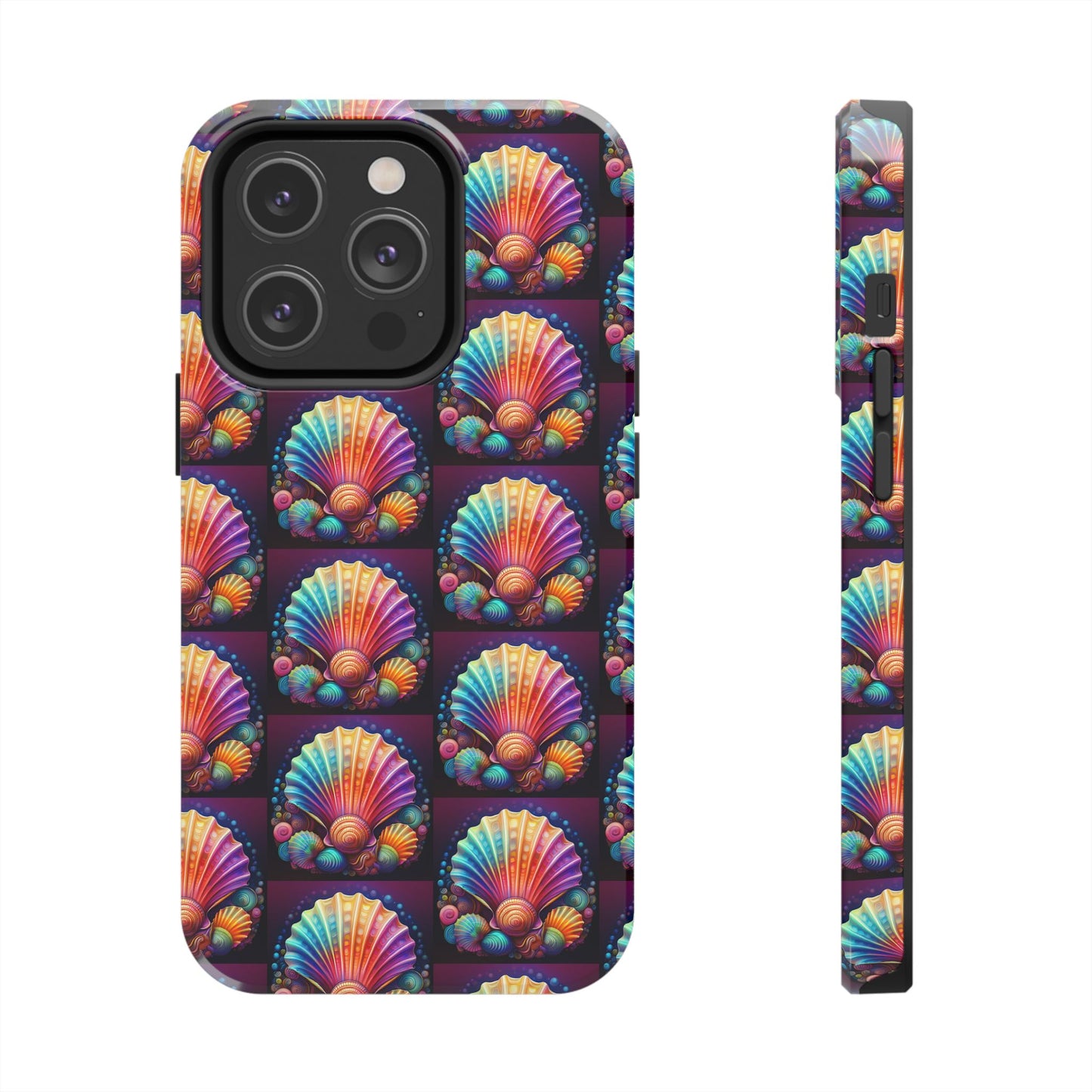 Vibrant Sea Shell Tough Phone Case - Colorful Ocean-Inspired Design