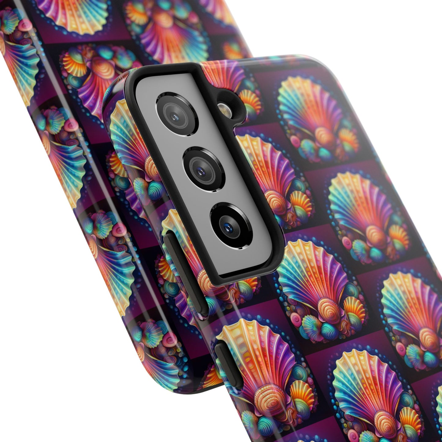 Vibrant Sea Shell Tough Phone Case - Colorful Ocean-Inspired Design