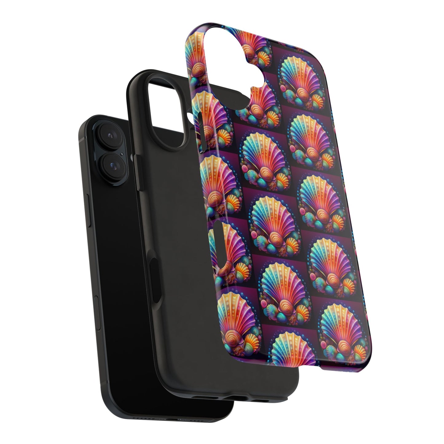 Vibrant Sea Shell Tough Phone Case - Colorful Ocean-Inspired Design