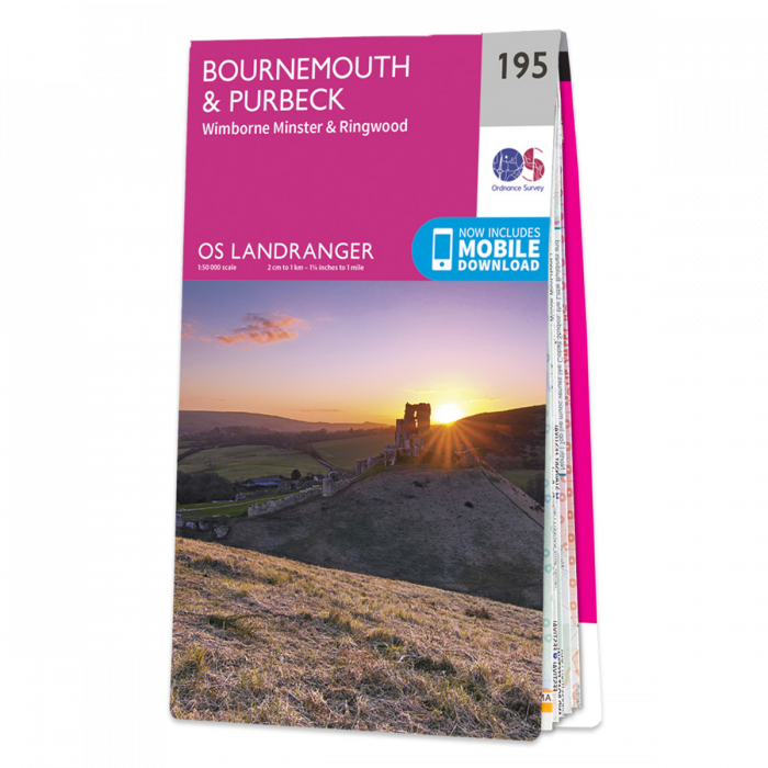 OS Landranger Map - Bournemouth & Purbeck (195)