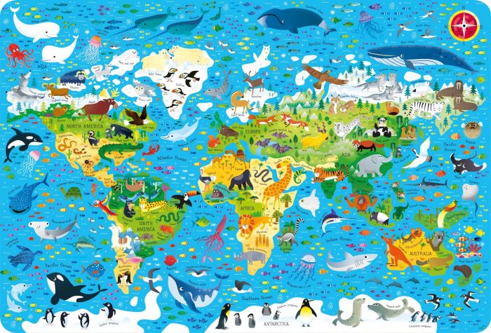 Usborne Book and Jigsaw - Animals of the World