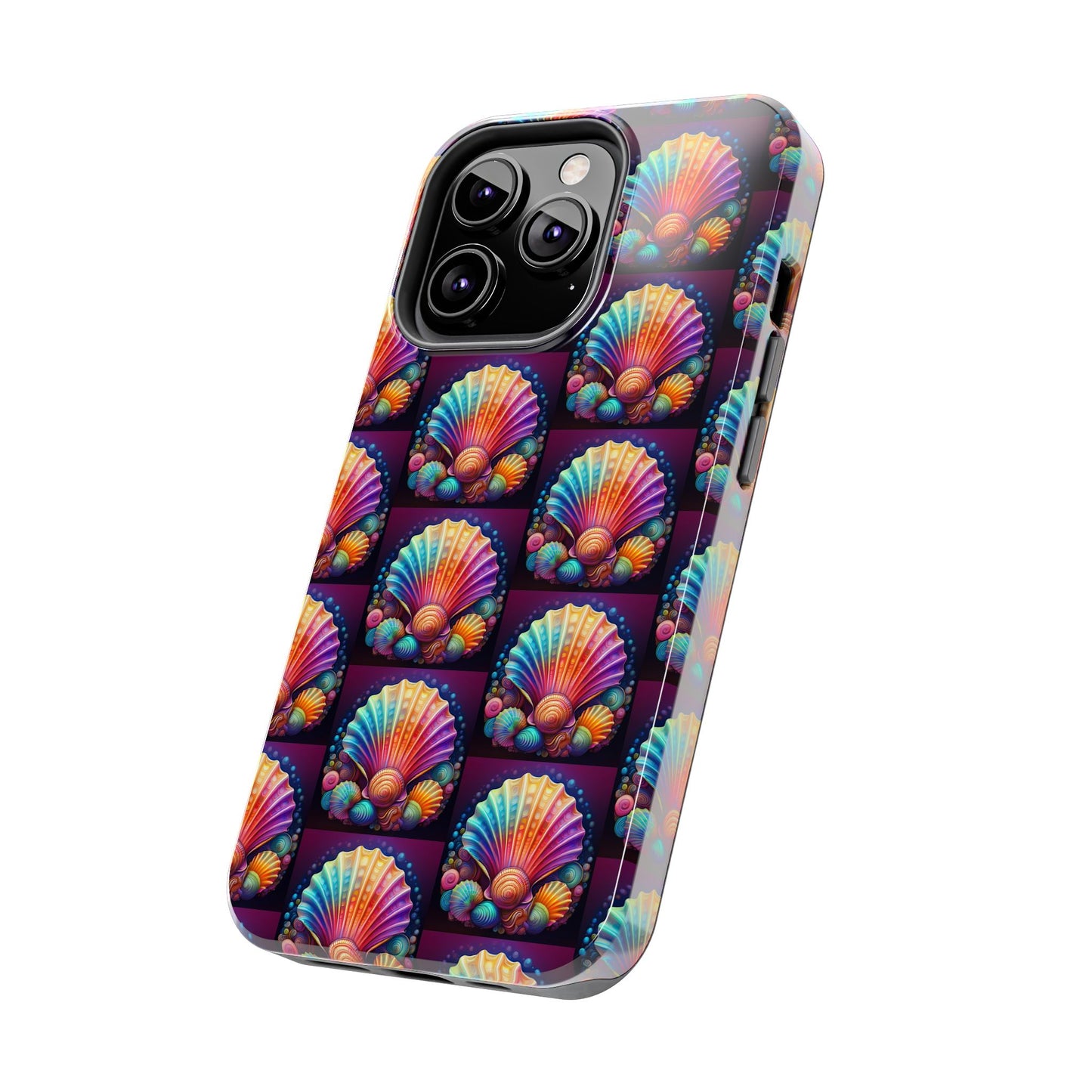 Vibrant Sea Shell Tough Phone Case - Colorful Ocean-Inspired Design