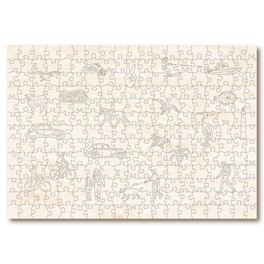 Vintage Poster - Eastbourne - Victory Wooden Puzzles