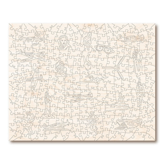 Wings Of Valour - Spitfire Over Normandy - Victory Wooden Puzzles