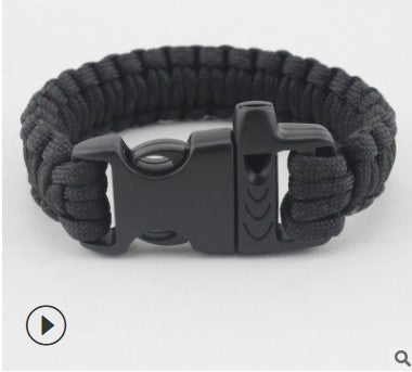 10ft Paracord Emergency Survival Paracord Bracelet Whistle Buckle Camping