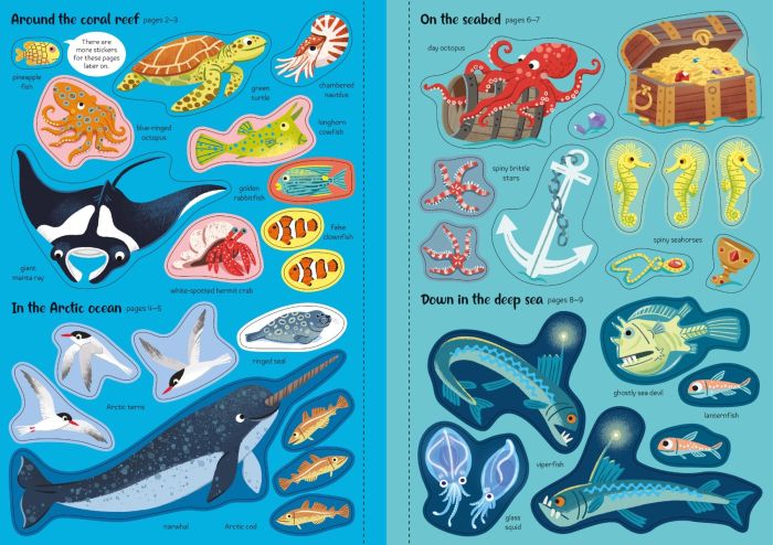 Sparkly Sea Creatures Sticker Book