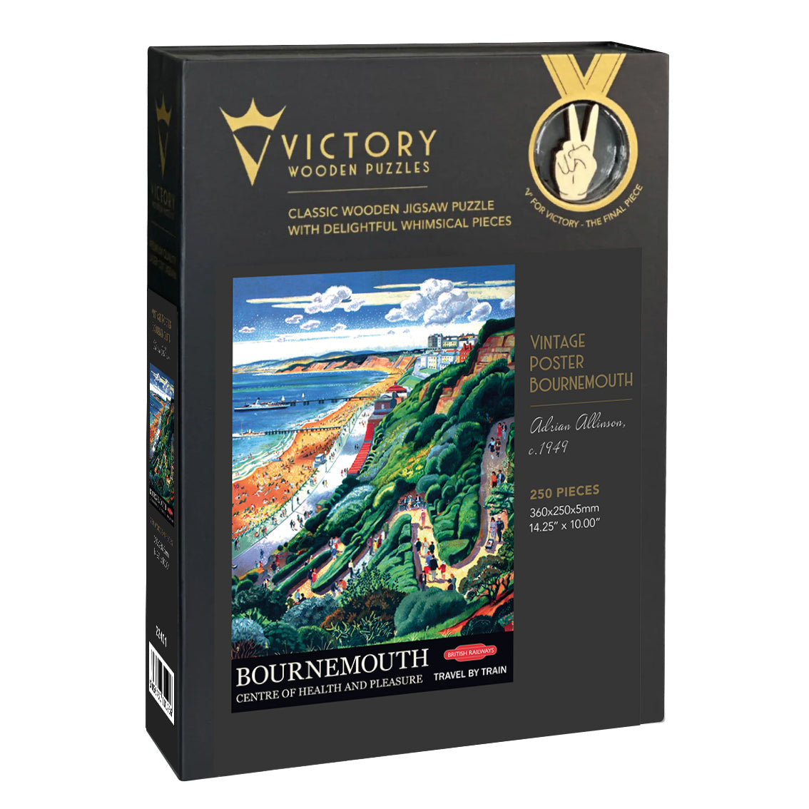 Vintage Poster - Bournemouth - Victory Wooden Puzzles