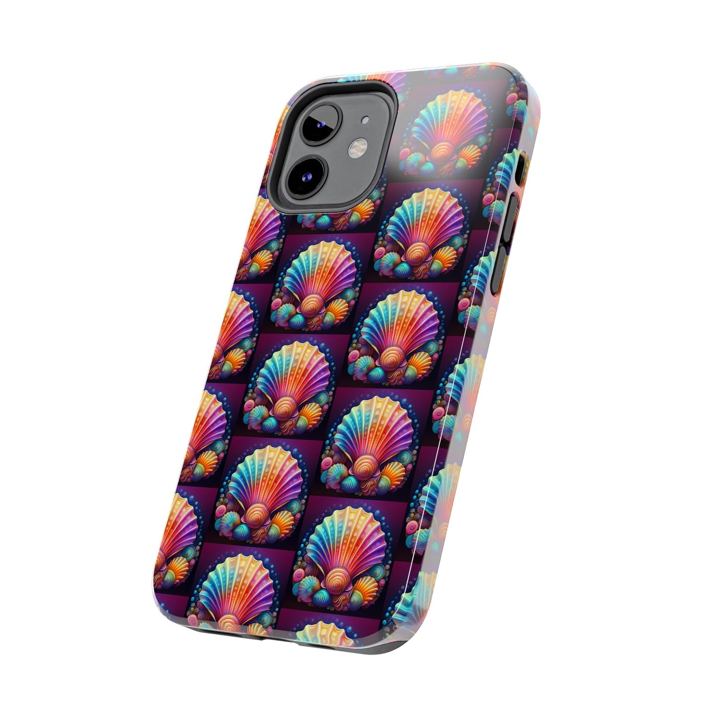 Vibrant Sea Shell Tough Phone Case - Colorful Ocean-Inspired Design