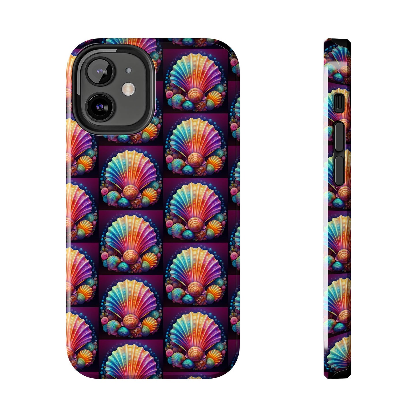 Vibrant Sea Shell Tough Phone Case - Colorful Ocean-Inspired Design