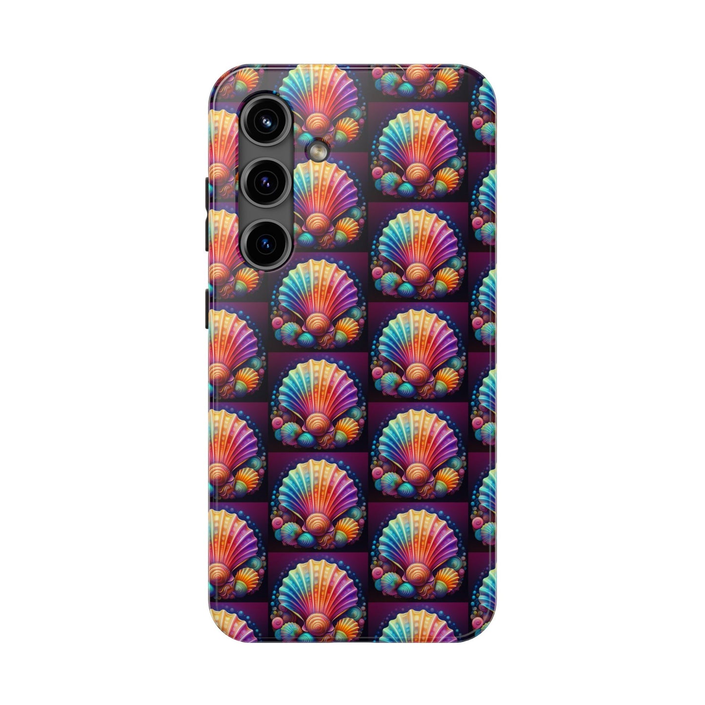 Vibrant Sea Shell Tough Phone Case - Colorful Ocean-Inspired Design