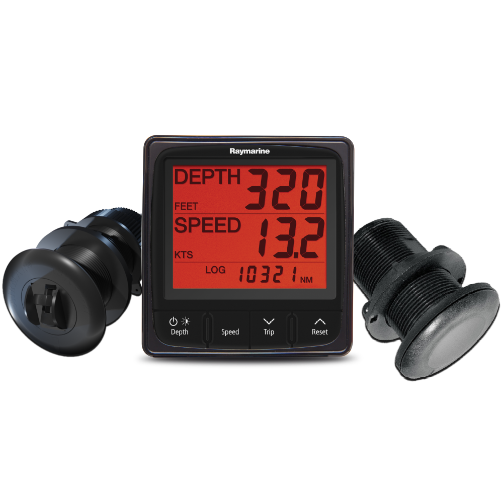 Raymarine i50 Tridata Pack Speed Temp Depth with Thru hull Transducers