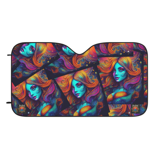 Colorful Mermaid Car Sun Shades - UV Protection - designed by Boat-Stuff