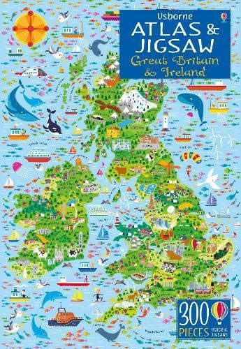 Usborne Atlas and Jigsaw - Great Britain and Ireland
