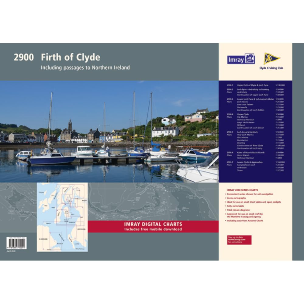 Imray Chart Pack 2900 Firth of Clyde Wiro Bound: Includes passages to Northern Ireland cover image
