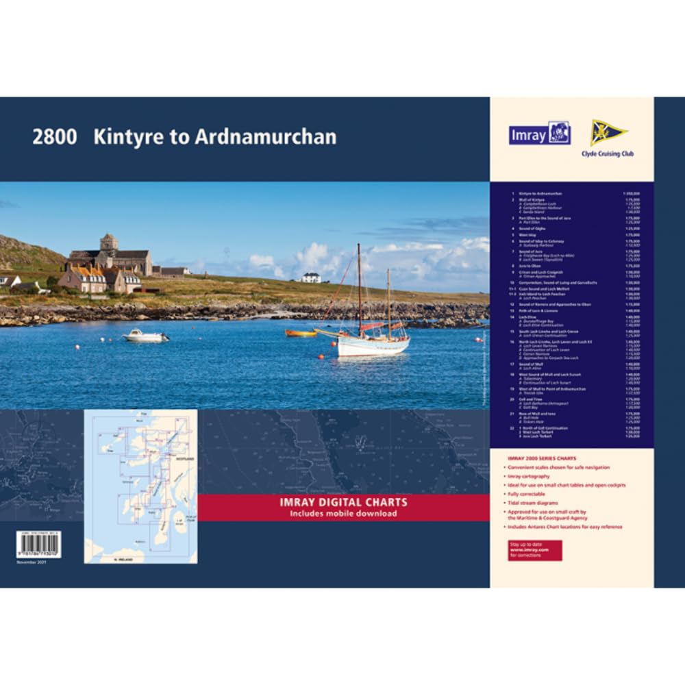 Imray 2800 Chart Pack: Kintyre to Ardnamurchan Chart Pack Wiro Bound cover image