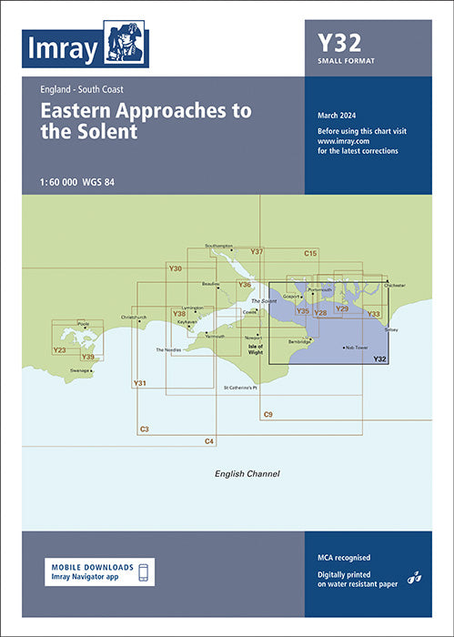 Y32 Eastern Approach to the Solent (Imray Chart)