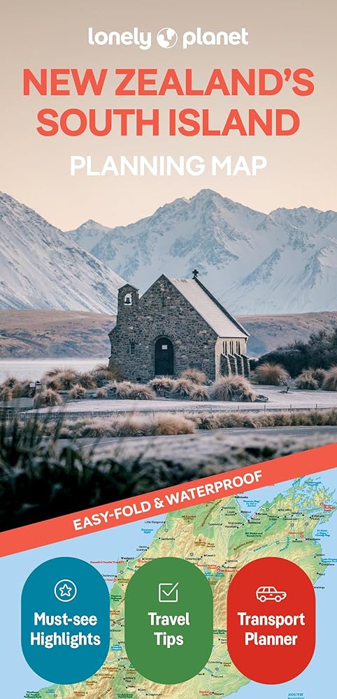 Lonely Planet New Zealand's South Island Planning Map cover image