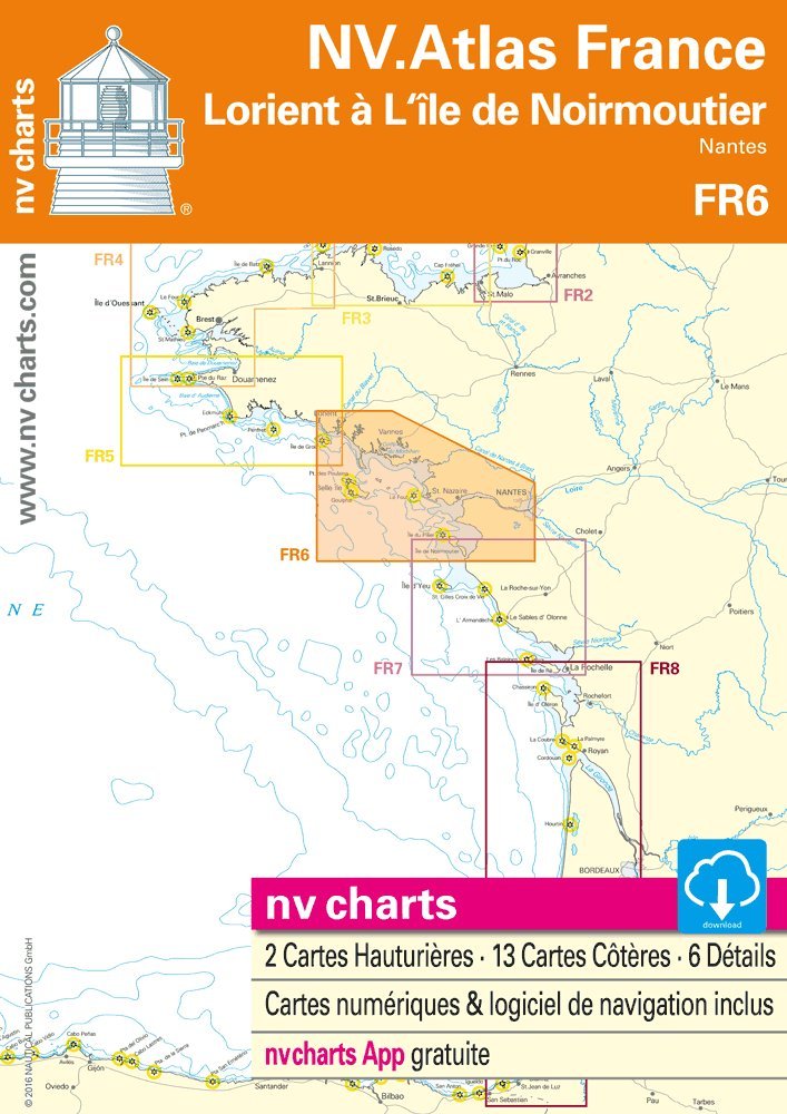 NV Atlas France FR 6 - Lorient à I'lle de Noirmoutier Nantes - Boat-Stuff