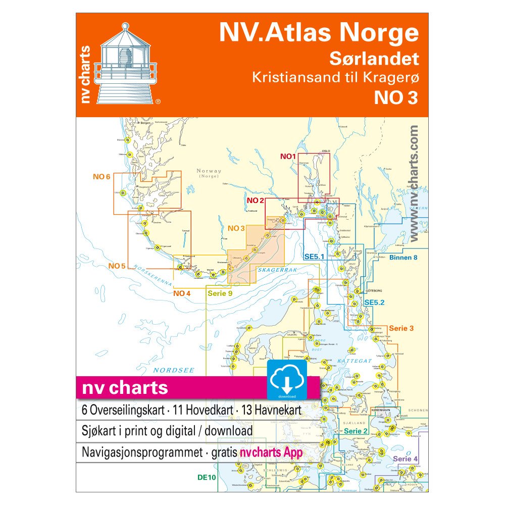 NV Atlas Norway NO 3 - Sørlandet Ost, Kristiansand bis Kragerø - Boat-Stuff