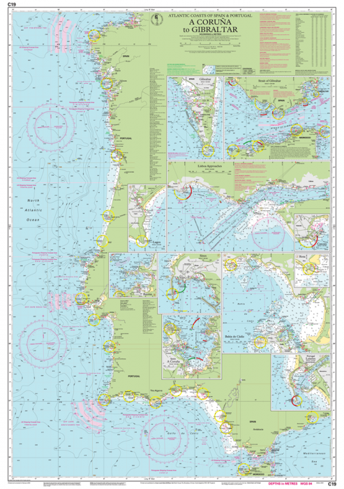 C19 A Coruña to Gibraltar (Imray Chart)