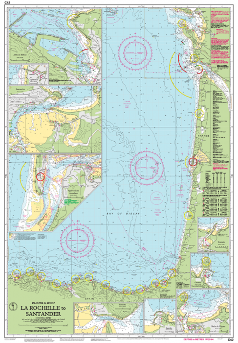 C42 La Rochelle to Santander (Imray Chart)