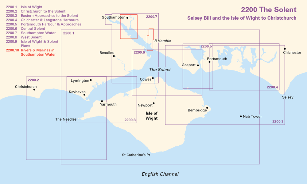 Imray Chart Pack 2200 (The Solent)