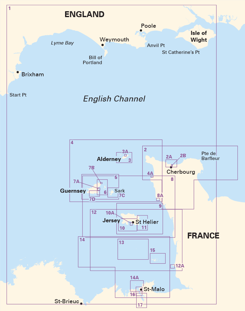 Imray Chart Pack - 2500 The Channel Islands and adjacent coast of France