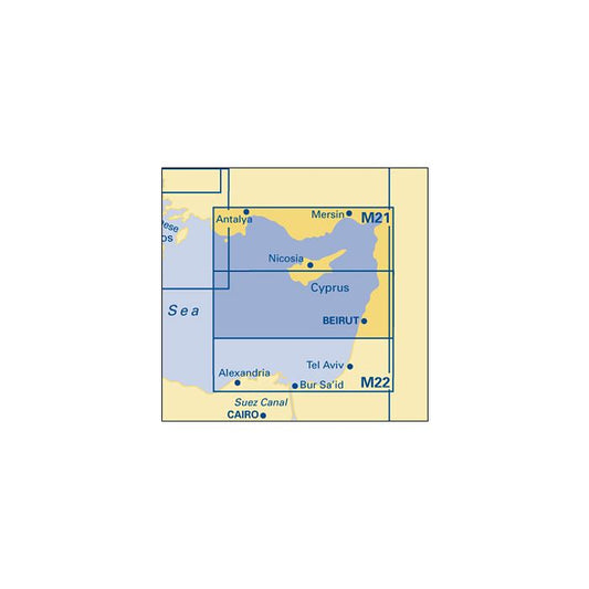 M21 South Coast of Turkey, Syria, Lebanon & Cyprus (Imray Chart)