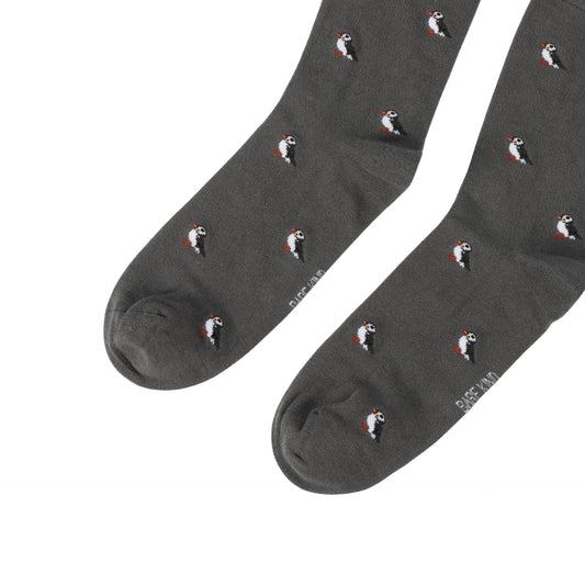 Save the Puffin Small Motif Bamboo Socks