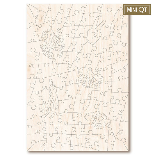 Dancing Octopus MINI QT - Victory Wooden Puzzles