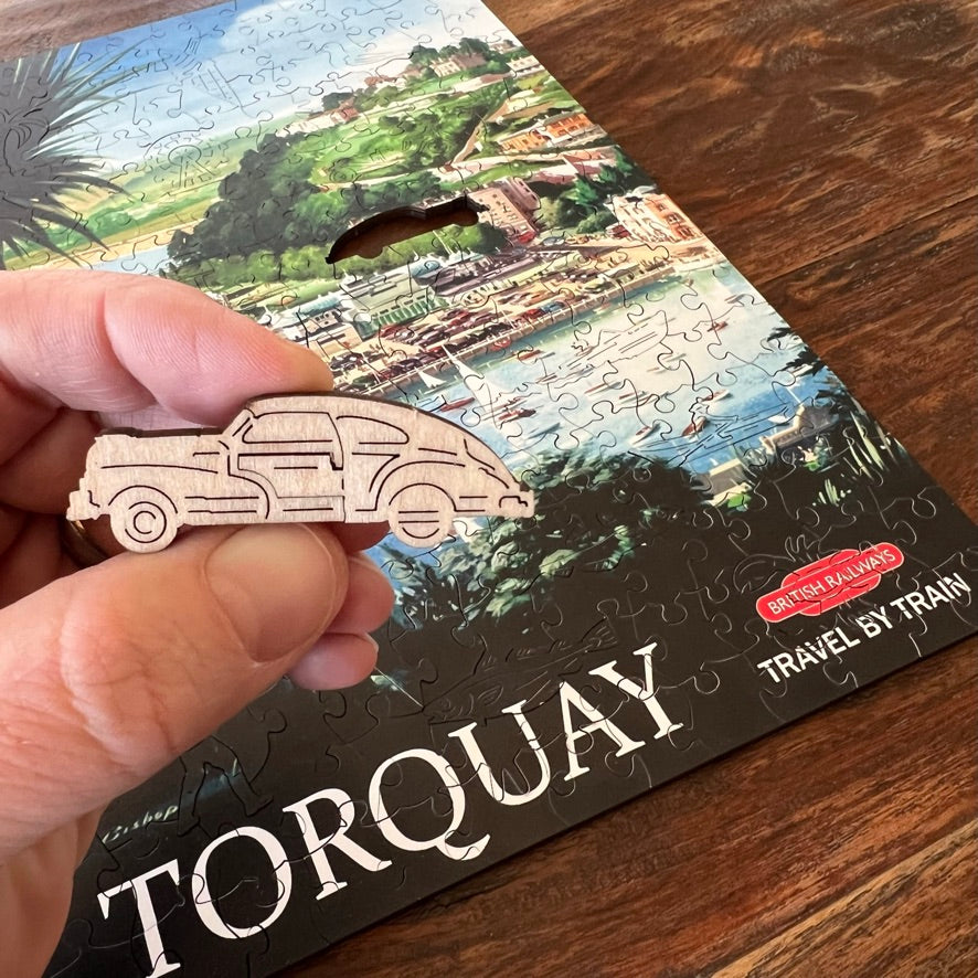 Vintage Poster - Torquay - Victory Wooden Puzzles