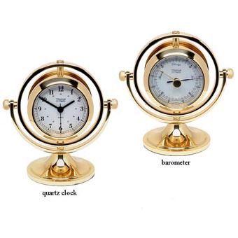 Gimbaled Skipjack Clock & Barometer