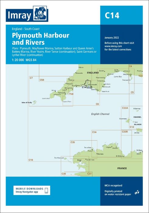 C14 Plymouth Harbours & Rivers (Imray Chart)