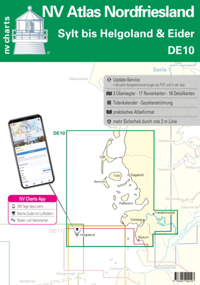 NV Atlas Germany DE 10 - Nordfriesland - Sylt bis Helgoland & Eider - Boat-Stuff