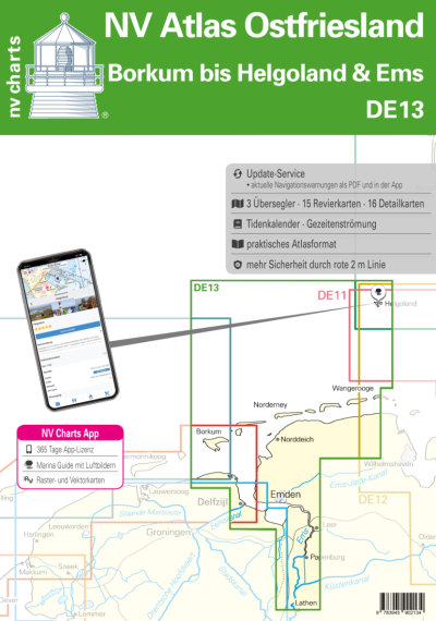 NV Atlas Germany DE 13 - Ostfriesland - Borkum bis Helgoland & Ems - Boat-Stuff