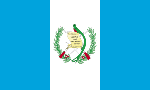 Guatemala Courtesy Flag
