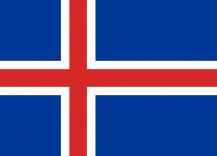 Iceland Courtesy Flag