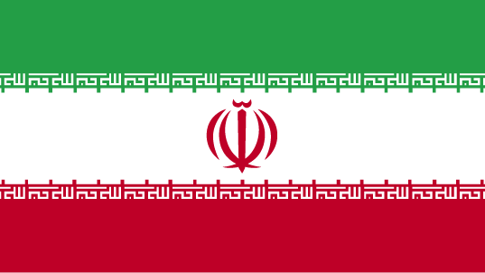 Iran National/Merchant Courtesy Flag