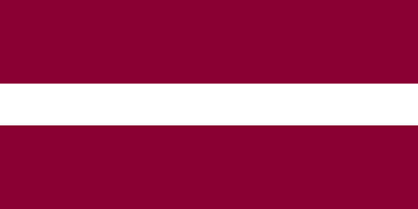 Latvia Courtesy Flag