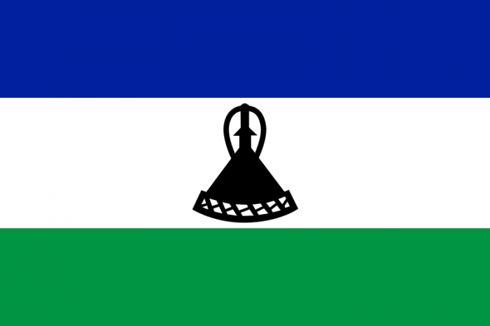 Lesotho Courtesy Flag