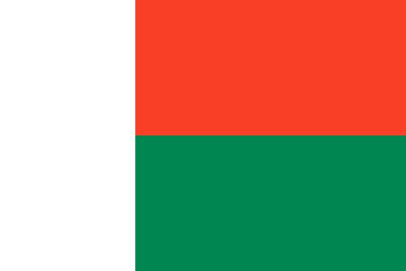 Madagascar Courtesy Flag