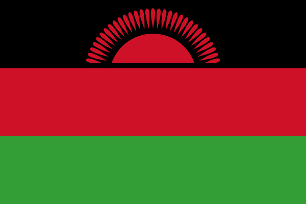Malawi Courtesy Flag