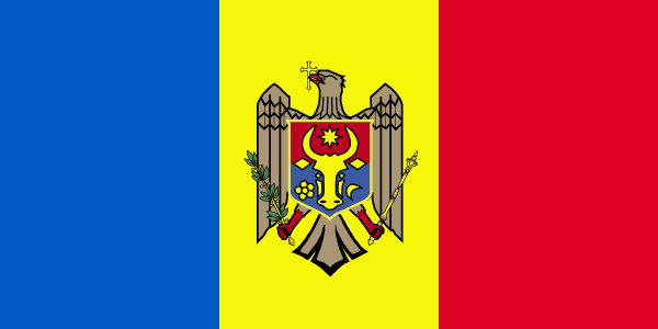 Moldova Courtesy Flag