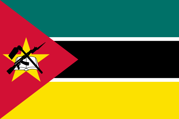 Mozambique Courtesy Flag