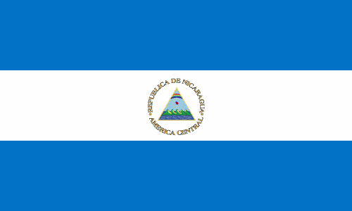 Nicaragua Courtesy Flag